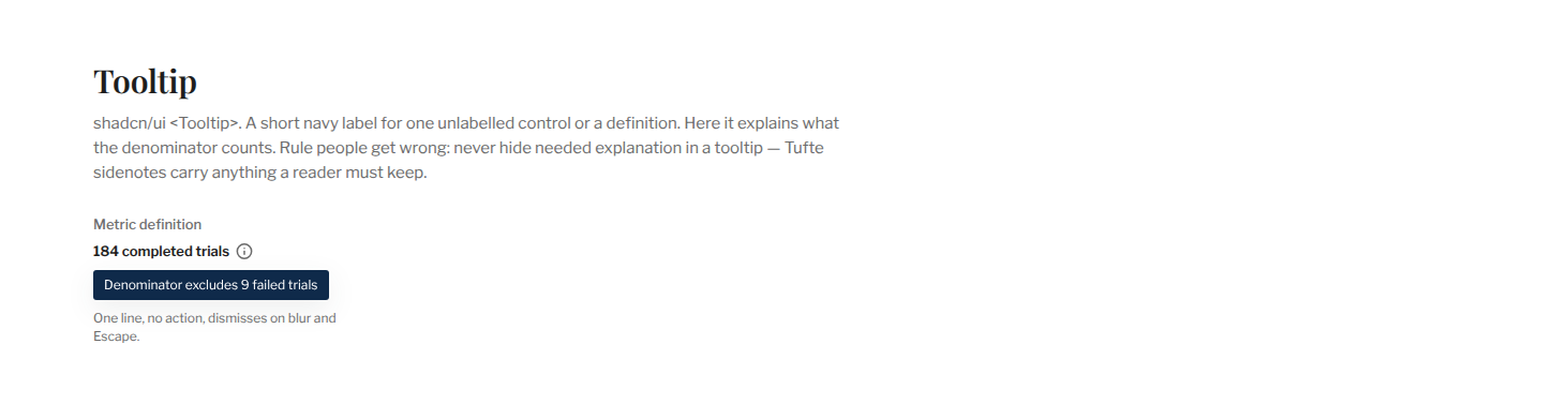 Section / Tooltip
